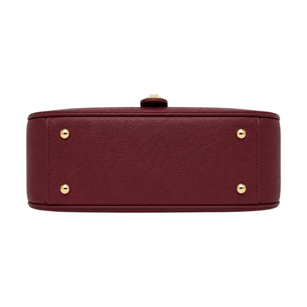 Zerina Burgundy Textured Faux Leather  Women’s Crossbody Bag