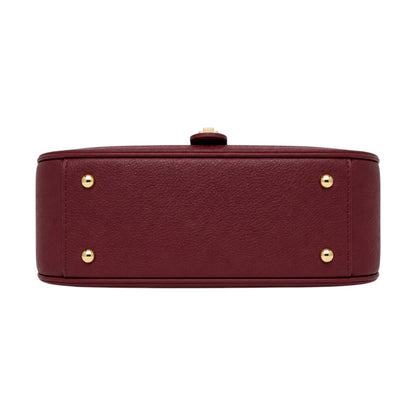 Zerina Burgundy Textured Faux Leather  Women’s Crossbody Bag