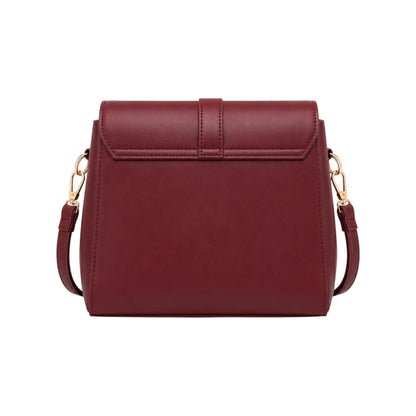 Zerina Women’s Crossbody Bag – Burgundy Faux Leather Bag