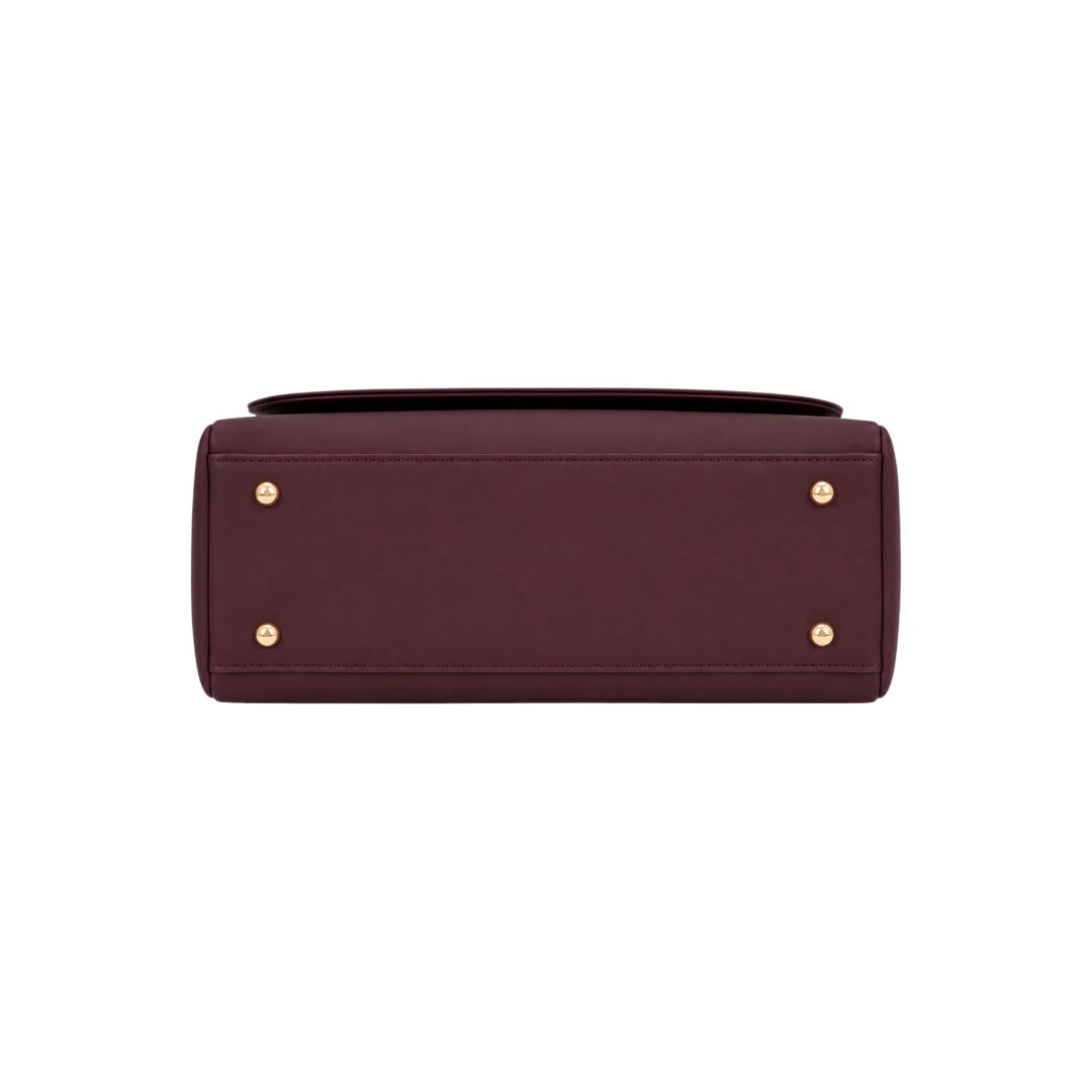Zerina Women’s Crossbody Bag – Burgundy Minimalist Flap