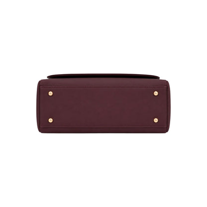 Zerina Women’s Crossbody Bag – Burgundy Minimalist Flap