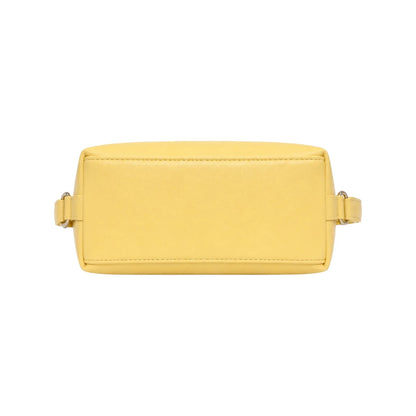 Zerina Women’s Crossbody Bag – Yellow Minimalist Faux Leather