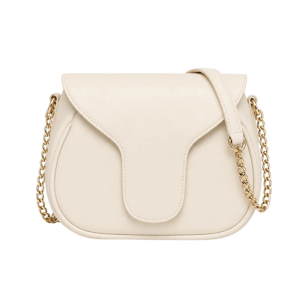 Zerina Women’s Crossbody Bag – Ivory Elegant Faux Leather